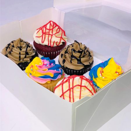 Cupcake Half-a-dozen -box of 6